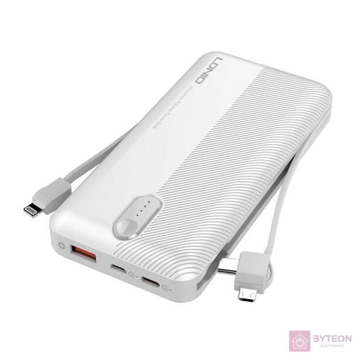 Powerbank LDNIO PL1013, 10000mAh + 3in1 cable (black)