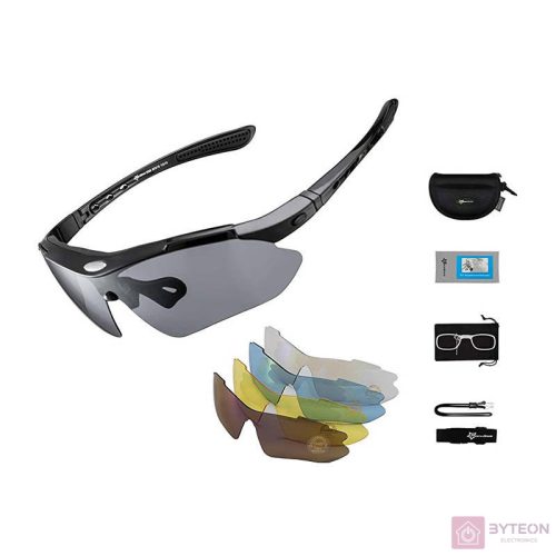 Polarized cycling glasses Rockbros 10003 (black)