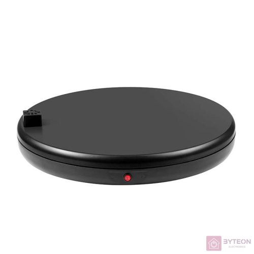 Rotating display stand Puluz with power socket 45 cm (black)