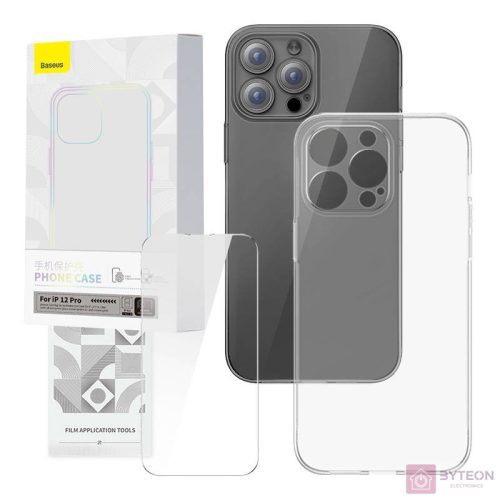 Transparent Case and Tempered Glass set Baseus Corning for iPhone 12 Pro