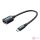 Adapter Micro-USB 2.0 M to F USB-A OTG Vention CCUBB 0.15m (Black)