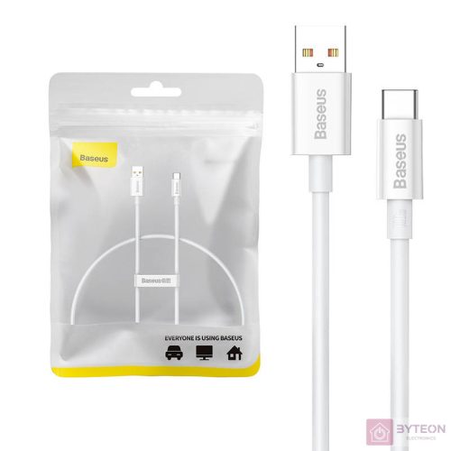 Cable USB do USB-C Baseus Superior 100W 0.25m (white)