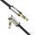 Szögletes mini jack kábel 3,5 mm AUX UGREEN lapos 1 m (fekete)