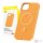 Magnetic Phone Case for iPhone 15 Pro Baseus Fauxther Series (Orange)