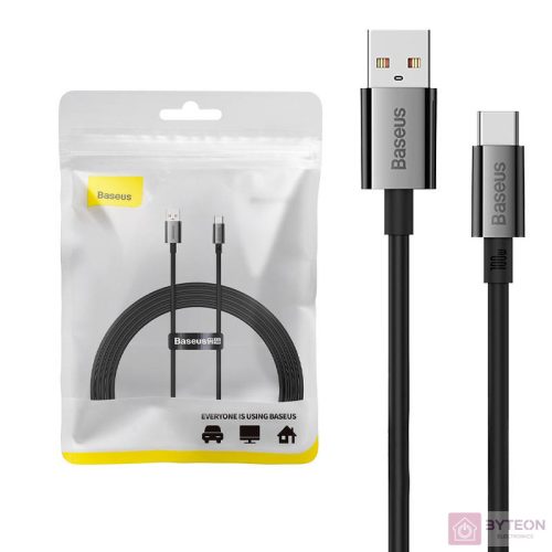 Cable USB do USB-C Baseus Superior 100W 2m (black)
