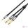 Cable mini jack 3.5 mm to 2x jack 6.5 mm Vention BARHG 1.5m (grey)