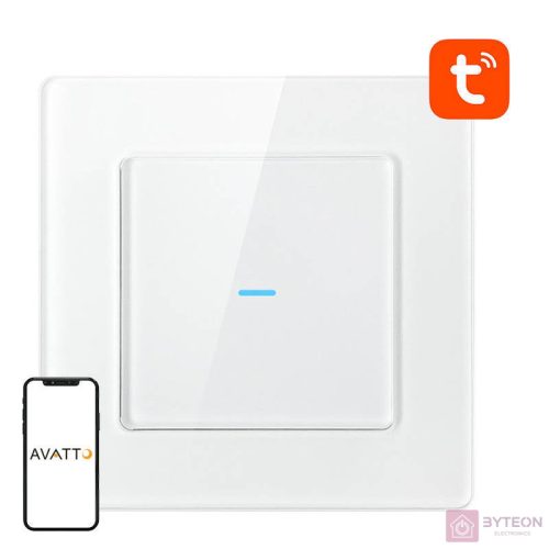 Smart Light Switch WiFi Avatto N-TS10-W1 1 Way TUYA (white)