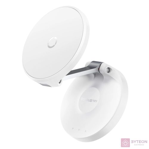 Magnetic Desktop Phone Stand Baseus MagPro self-adhesive (white)