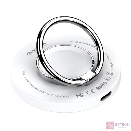 Wireless charger 2-in-1 Choetech T603-F, holder (white)
