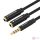 Stereo Splitter 3.5mm Male to Dual 3.5mm Female Vention BBVBY 0.3m (black)