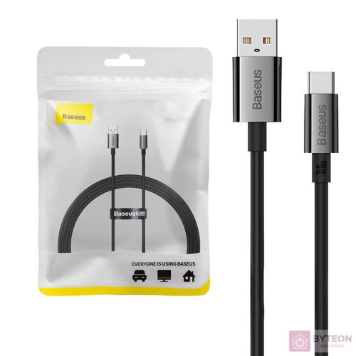 Cable USB do USB-C Baseus Superior 100W 1,5m (black)