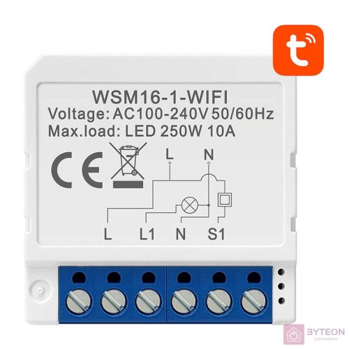 Smart Switch Module WiFi Avatto WSM16-W1 TUYA