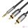 2xRCA cable (Cinch) jack to 3.5mm Vention BCFBD 0.5m (black)