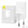 Mini wall charger Baseus GaN5 30W (white)