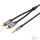 2xRCA cable (Cinch) jack to 3.5mm Vention BCNBF 1m (grey)