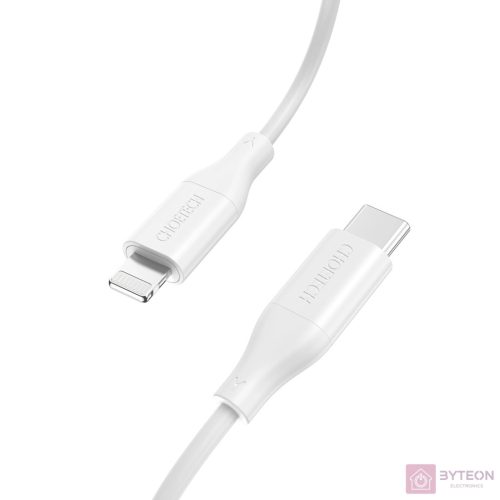 Cable Choetech IP0040 USB-C to Lightning PD18/30W 1,2m (white)
