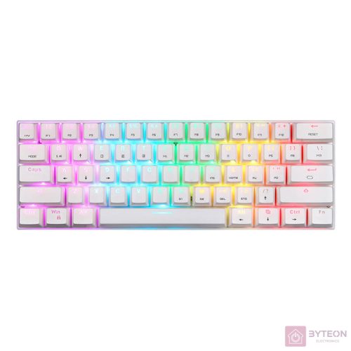 Wireless mechanical keyboard Motospeed SK62 White (blue switch)