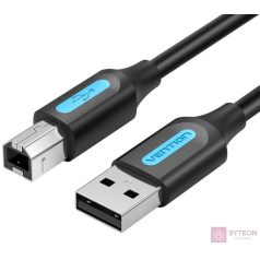 Cable USB 2.0 A to B Vention COQBF 1m (black)