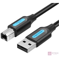 Cable USB 2.0 A to B Vention COQBG 1.5m (black)