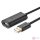 UGREEN US121 USB 2.0 hosszabbító kábel, aktív, 10 m (fekete)