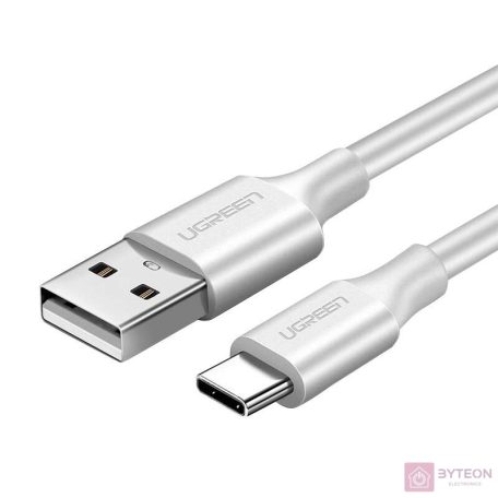 USB–USB-C kábel QC3.0 UGREEN 0,25 m (fehér)