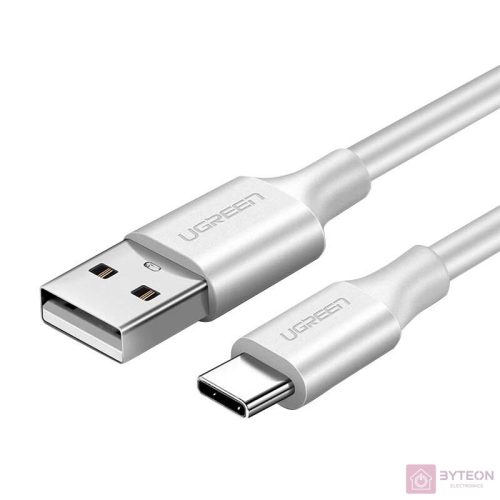 USB–USB-C kábel QC3.0 UGREEN 0,25 m (fehér)
