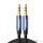 3,5 mm-es mini jack kábel UGREEN AV122, AUX, 1 m (fekete)