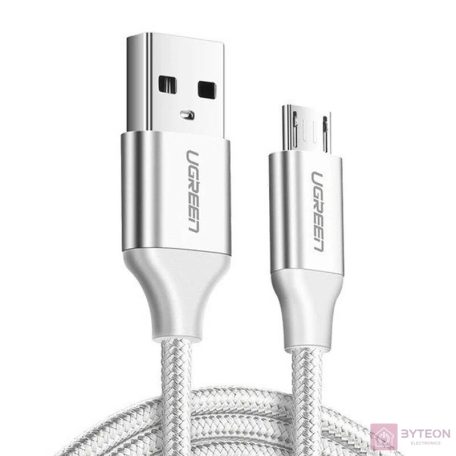 USB-Mikro USB-kábel UGREEN QC 3.0 2,4A 2m (fehér)