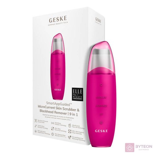 Geske 9 az 1-ben Okos ultrahangos bőrradír és mitesszer eltávolító (magenta)