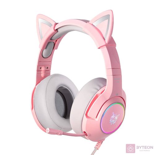 Gaming headphones ONIKUMA K9 Pink RGB