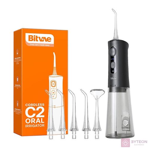 Water flosser with nozzles set Bitvae C2 (black)