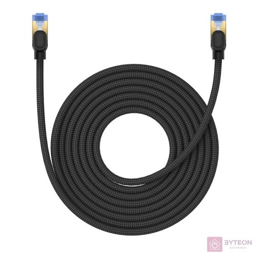 Braided network cable cat.7 Baseus Ethernet RJ45, 10Gbps, 8m (black)