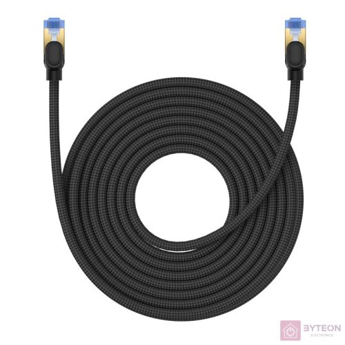 Braided network cable cat.7 Baseus Ethernet RJ45, 10Gbps, 10m (black)