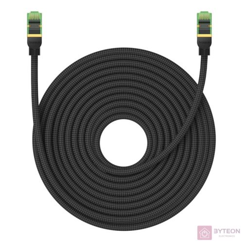 Braided network cable cat.8 Baseus Ethernet RJ45, 40Gbps, 20m (black)