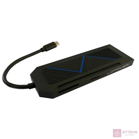 USB 3.2 C-HDMI multiport LC-Power LC-HUB-C-MULTI-6-RGB