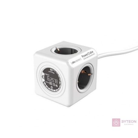 Allocacoc PowerCube Extended Monitor 4 aljzat (1.5m) - Fehér/Szürke