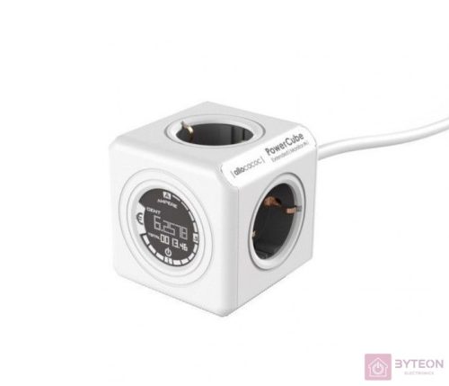 Allocacoc PowerCube Extended Monitor 4 aljzat (1.5m) - Fehér/Szürke