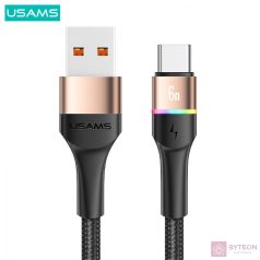USB töltőkábel A-C 1,2m Usams arany SJ536USB02