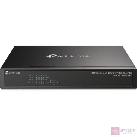 TP-LINK VIGI NVR1008H-8MP POE video felvevő
