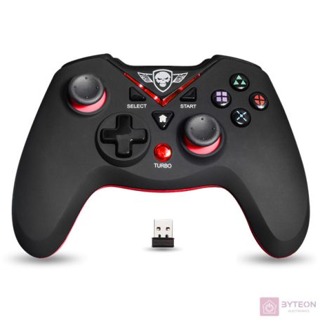 Spirit of Gamer XGP Wireless Gamepad USB [PC, PS3] - Fekete/Piros
