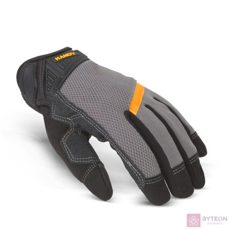 Handy 11142L PVC betétes munkavédelmi kesztyű érintőképernyős ujjbeggyel