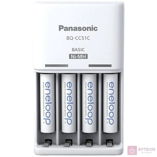 Panasonic Eneloop K-KJ51MCD04E AAA 800mAh időzítős akkutöltő +4xAAA akku