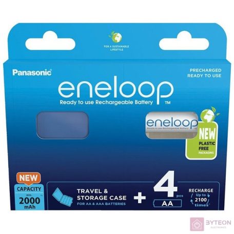 Panasonic Eneloop BK-3MCDEC4BE AA 2000mAh ceruza akku 4db/csomag