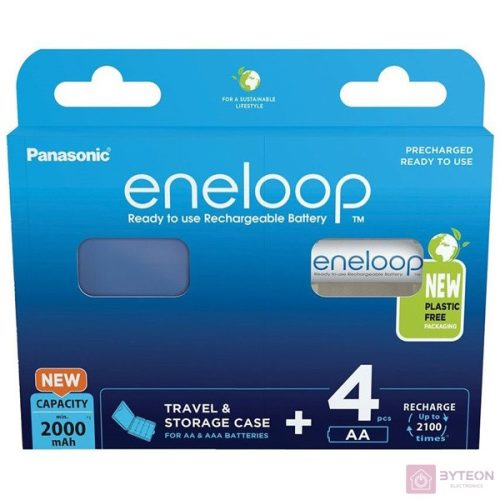 Panasonic Eneloop BK-3MCDEC4BE AA 2000mAh ceruza akku 4db/csomag