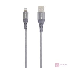   Skross USBC-TO-LIGHT-120-STEEL-1 1,2m Type-C/Lightning adat- és töltőkábel