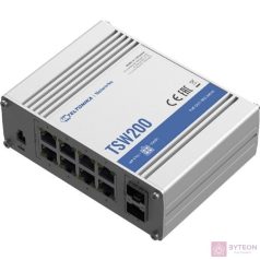   Teltonika TSW200000010 8x GbE PoE LAN 2x SFP port nem menedzselhető PoE+ switch