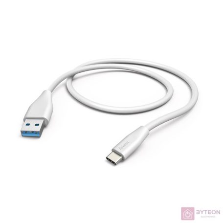 Hama 201596 FIC E3 USB 3.1, Type-C/USB A, 1,5m, fehér adatkábel