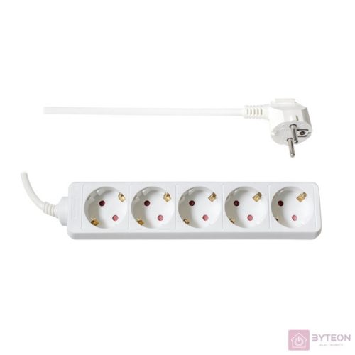 TOO PSW-515 5 aljzat 1.5 méter 3x1.0mm2 fehér elosztó