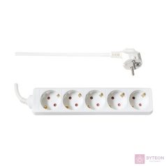 TOO PSW-530 5 aljzat 3 méter 3x1.5mm2 fehér elosztó
