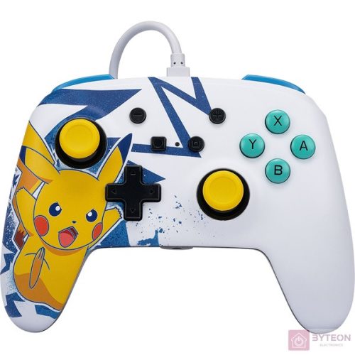 PowerA Enhanced Nintendo Switch vezetékes Pikachu High Voltage kontroller